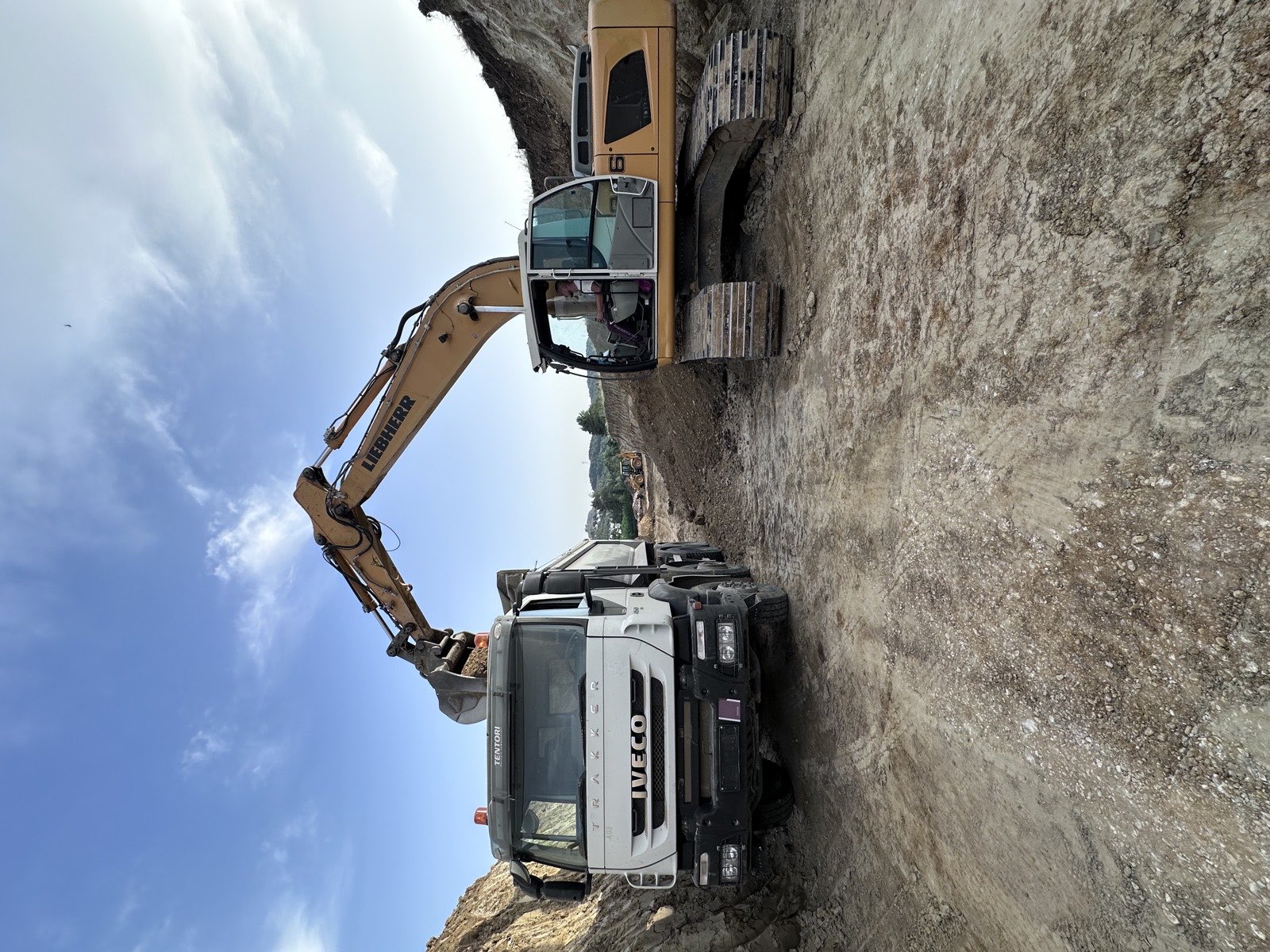 Joy Construction excavator at work on site