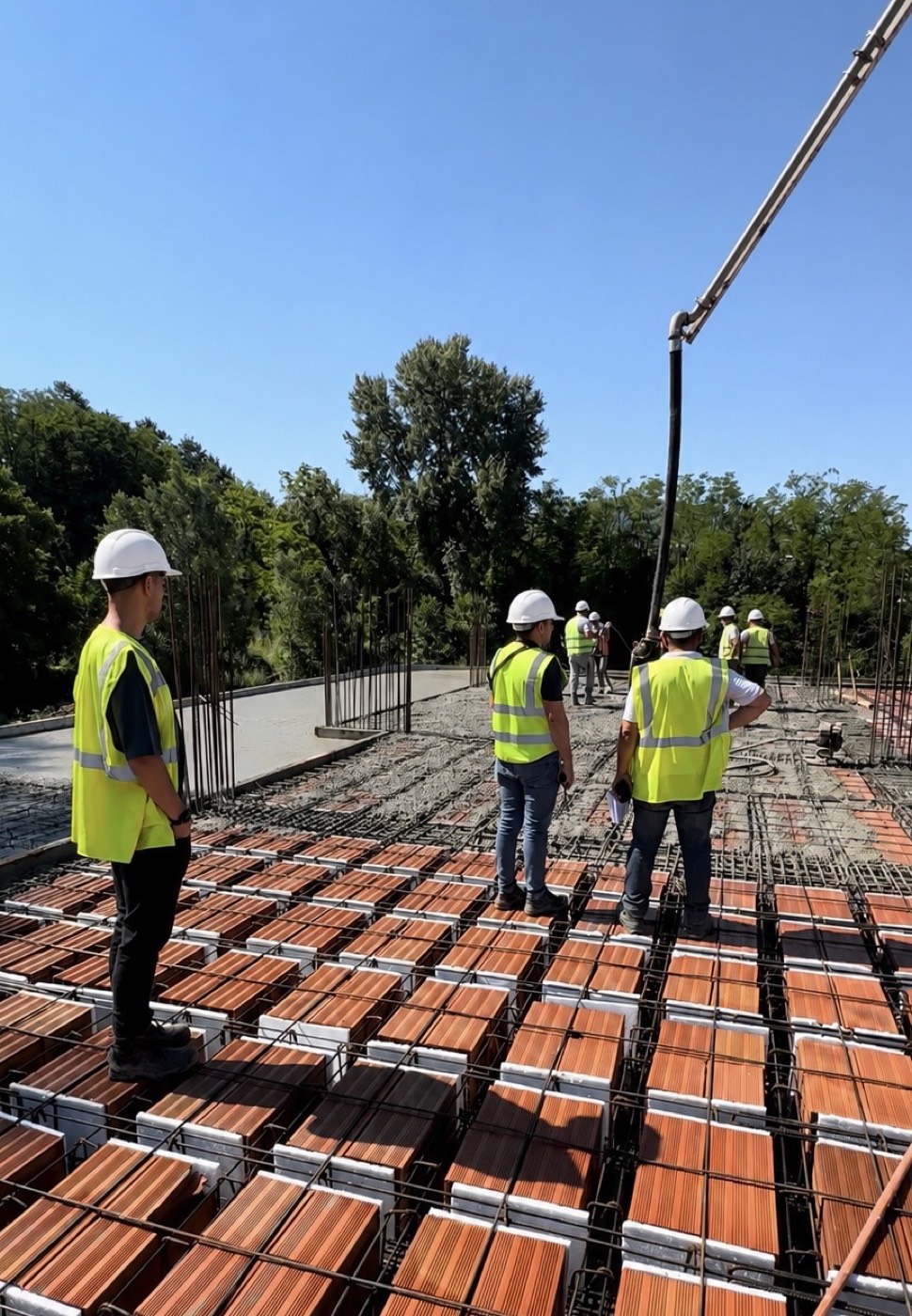 Joy Construction engineers on site