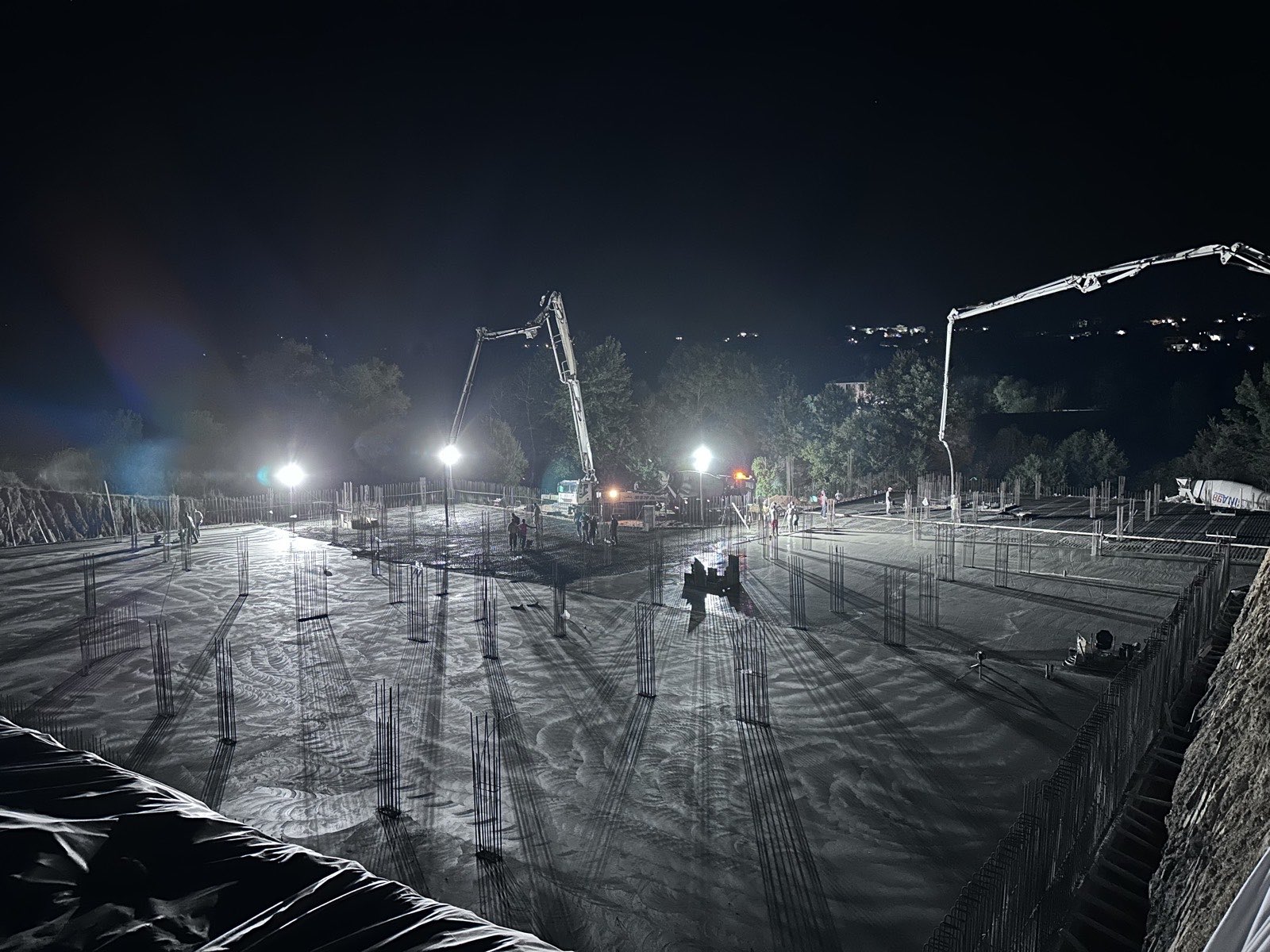 Reinforcement and formwork on a Joy Construction structure